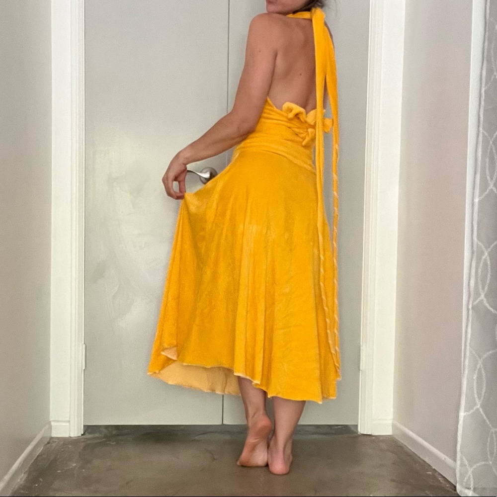 YELLOW HANDMADE 2piece SET - Picture 5 of 7